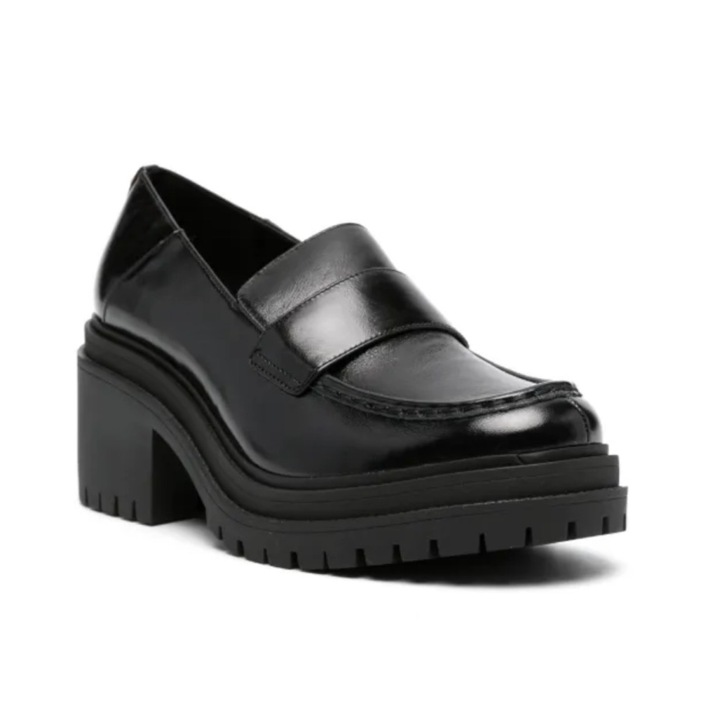 Michael Michael Kors Calf Leather Loafers in Black Size 10 - Picture 2 of 6
